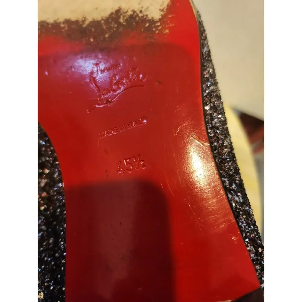 Christian Louboutin glitter shoes size 45.5
